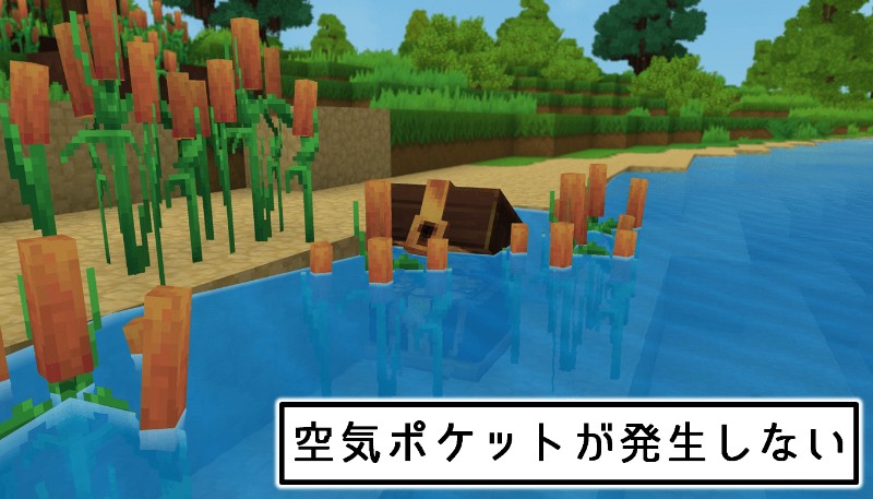 空気ポケットが発生しない例