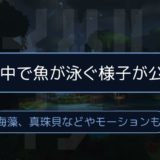 水中で魚が泳ぐ様子が公開